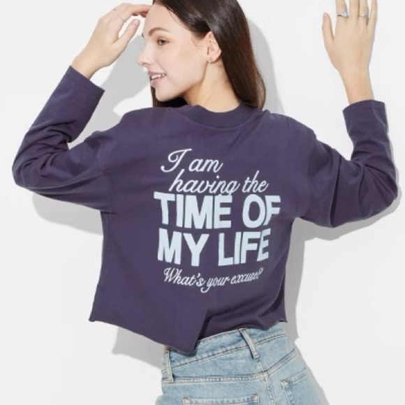 Wild Fable - Women's Long Sleeve Cropped T-
Shirt variou size - Picture 1 of 9